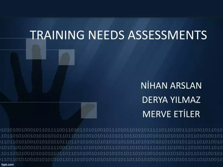 training needs assessments