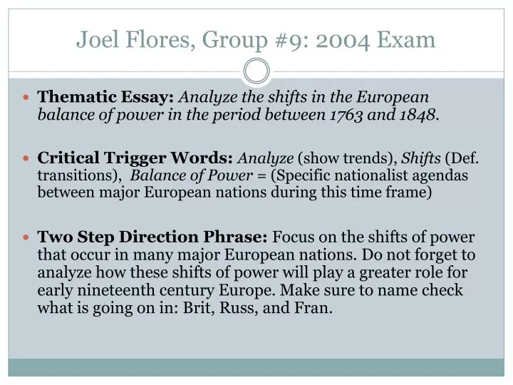 joel flores group 9 2004 exam