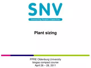 Plant sizing