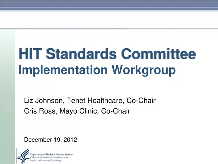 hit standards committee implementation workgroup