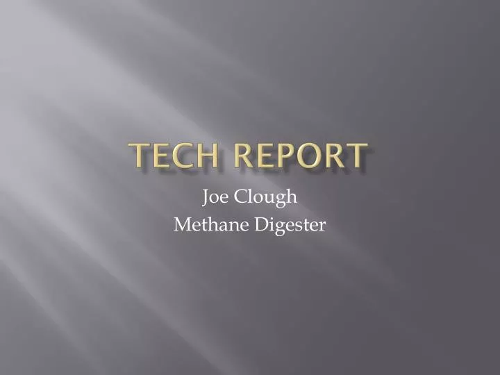 tech report