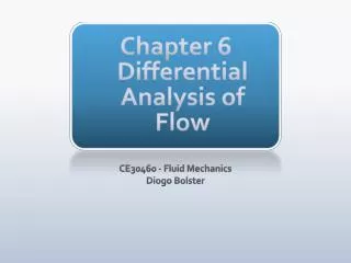 Chapter 6 Differential Analysis of Flow