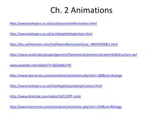 Ch. 2 Animations