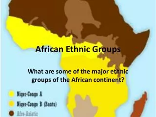 African Ethnic Groups