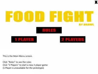 This is the Main Menu screen. Click “Rules” to see the rules