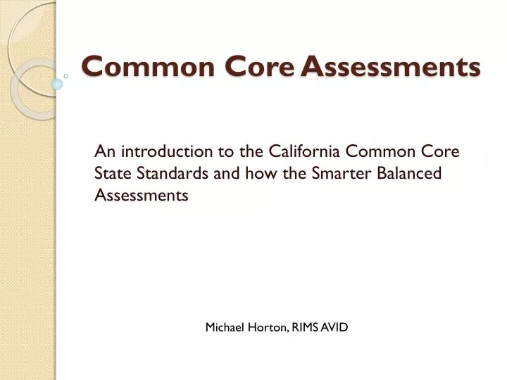 common core assessments