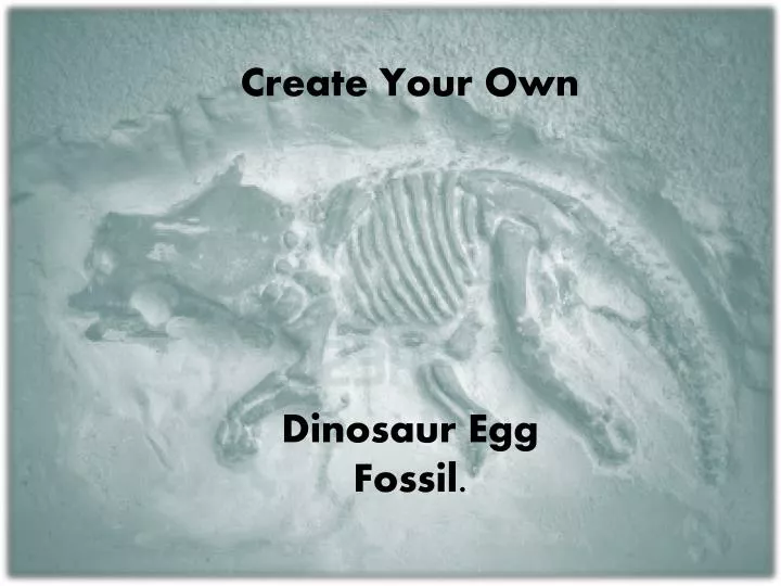 create your own dinosaur egg fossil