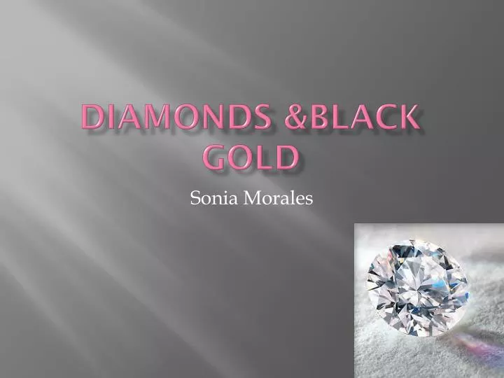 diamonds black gold