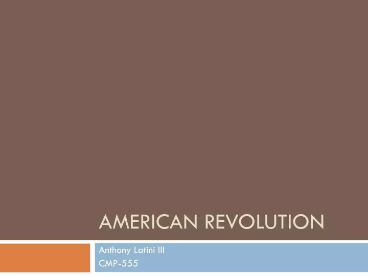 american revolution