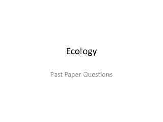 Ecology