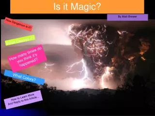 Is it Magic?