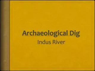 Archaeological Dig