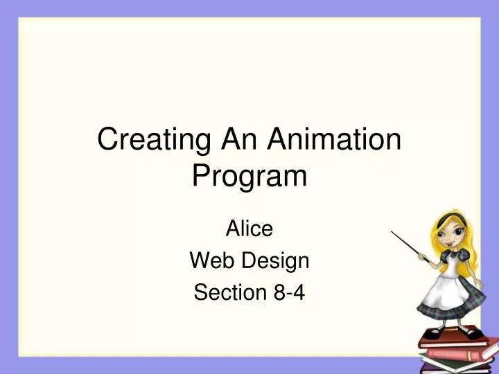 creating an animation program