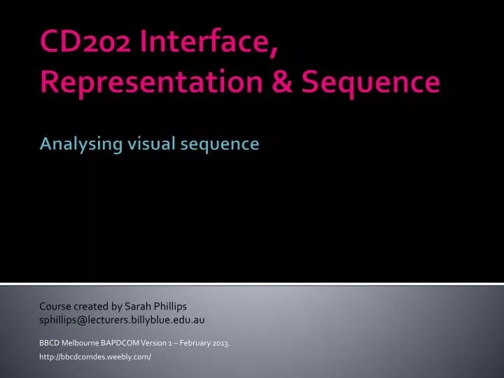cd202 interface representation sequence analysing visual sequence