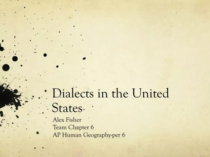 dialects in the united states