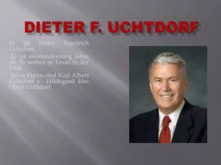 dieter f uchtdorf