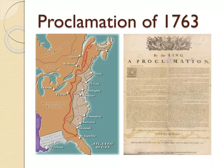 proclamation of 1763