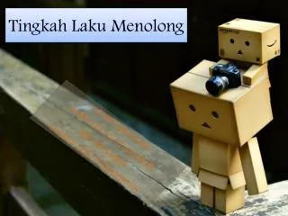 Tingkah Laku Menolong