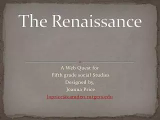 the renaissance