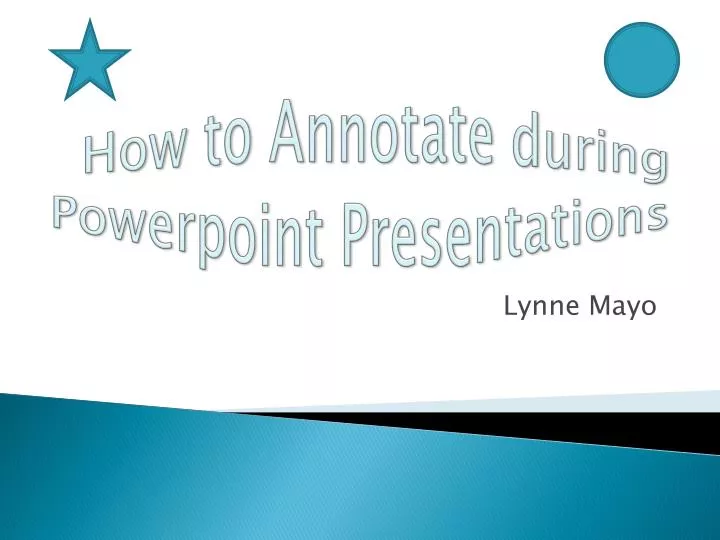 how to annotate during powerpoint presentations