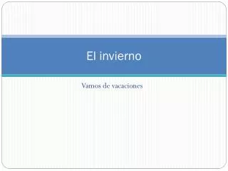 el invierno