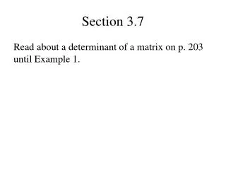Section 3.7