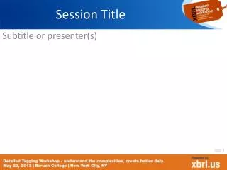 session title