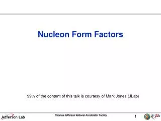 Nucleon Form Factors