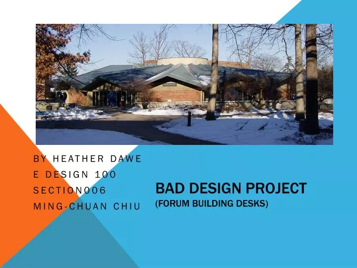 bad design project forum building desks