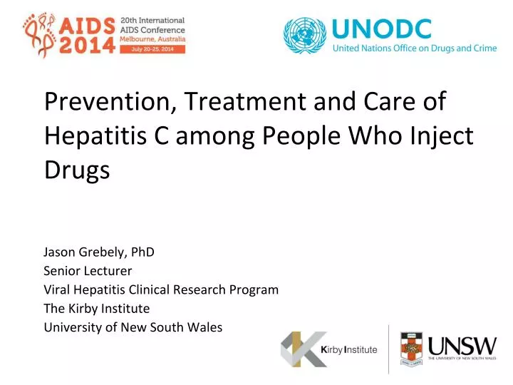 prevention treatment and care of hepatitis c among people w ho i nject d rugs