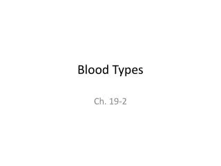 Blood Types