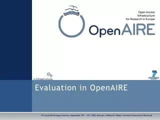 Evaluation in OpenAIRE