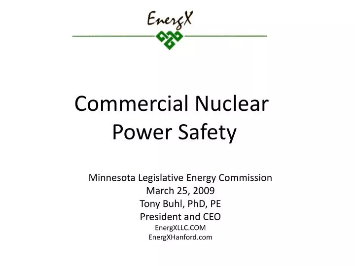 commercial nuclear power safety