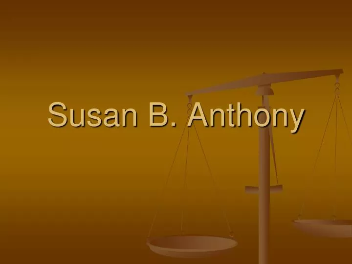 susan b anthony