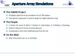 Aperture Array Simulations - slide 1