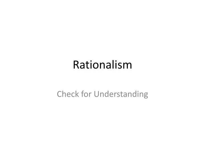 rationalism