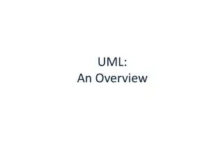 UML: An Overview