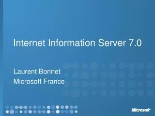 internet information server 7 0
