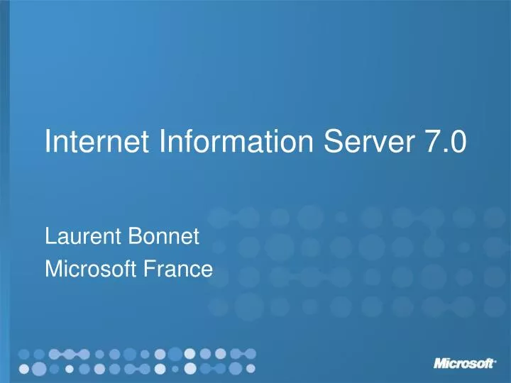 internet information server 7 0