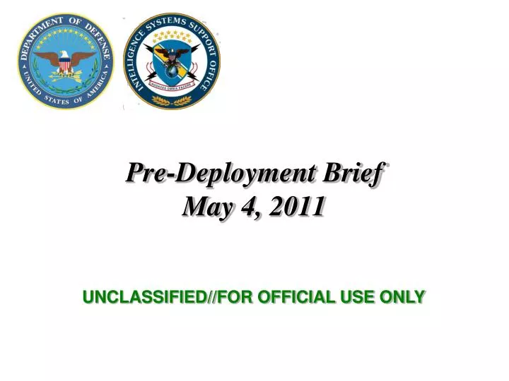 pre deployment brief may 4 2011