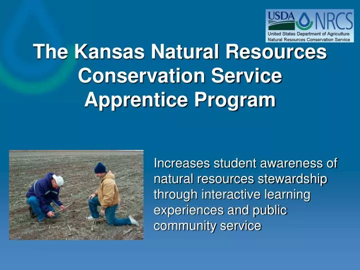 the kansas natural resources conservation service apprentice program