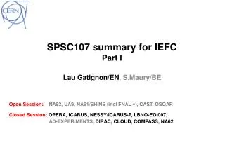 SPSC107 summary for IEFC Part I