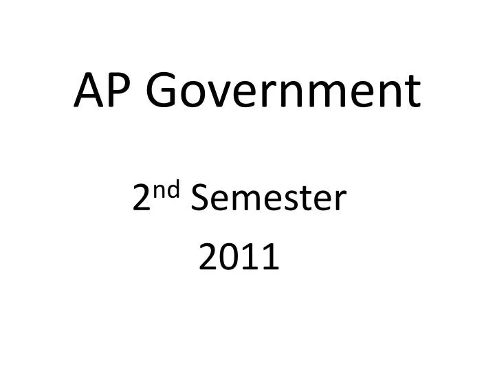 ap government