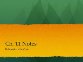 ch 11 notes