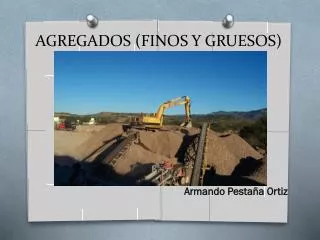 agregados finos y gruesos