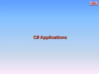 C# Applications