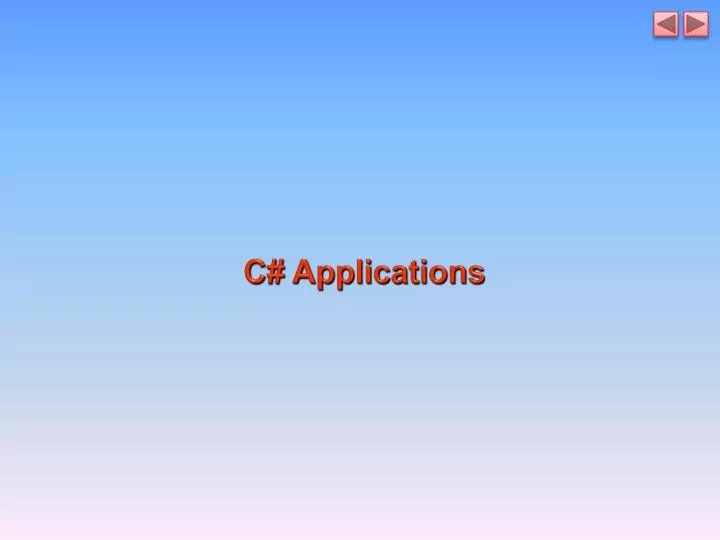 c applications