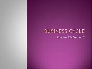 business cycle