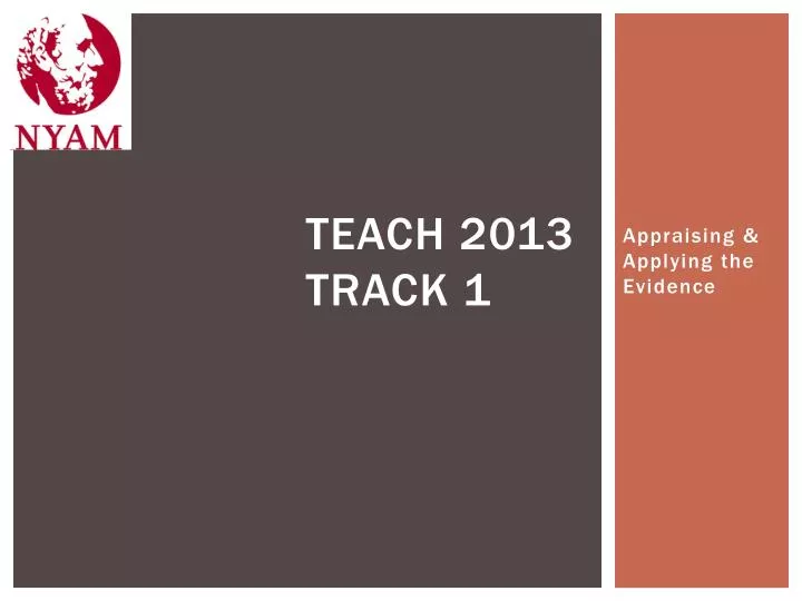 teach 2013 track 1