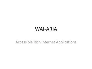 wai aria
